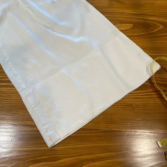 Banana Republic White Ankle Cropped Pants Wide-Leg Design - Picture 2 of 12